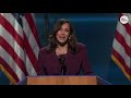 kamala harris accepts democratic party nomination for vice president usa today