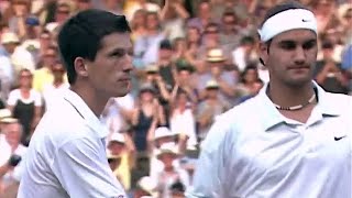 Roger Federer vs Tim Henman 2001 Wimbledon QF Highlights