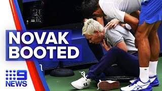 Novak Djokovic disqualified from US Open | 9News Australia