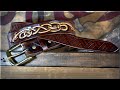 Making a HANDMADE LEATHER BELT - ASMR Edition