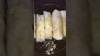 Frying Turon ASMR sounds / Popular snack and street food amongst Filipinos.