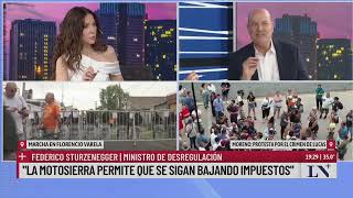 La motosierra permite que se sigan bajando impuestos: Sturzenegger, mano a mano con Cristina Pérez