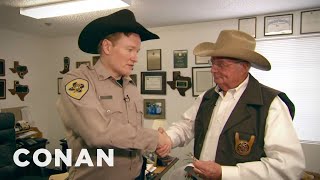 Conan Becomes A Texas Deputy, Part 1 | CONAN on TBS