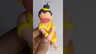 DIY clay Cute Bal Hanuman idol #shorts