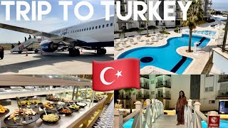 Kayseri Airport | Flying to Izmir | Resort in Kusadasi Room \u0026 Hotel Tour | My World By Faiza Vlogs