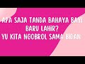 tanda bahaya bayi baru lahir