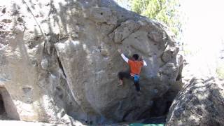 Hartley Springs Bouldering: War Pigs (V7)