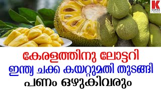 കേന്ദ്രസർക്കാർ ചക്ക കയറ്റുമതി തുടങ്ങി,കേരളത്തിൽ പണം ഒഴുകും