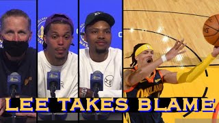 📺 Bazemore: Lee “gonna hit 6 threes tomorrow”; Damion: “take complete onus on”;Kerr: foul under 10s