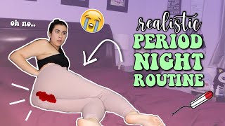 My REALISTIC Period Night Routine (+ period hacks you need to know!!) | Just Sharon