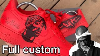 CUSTOM AIR FORCE 1  “2pac” (Satisfying)