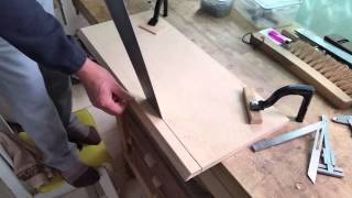 Cutting with push saw Birch plywood 15T, 65Cm takes 128 seconds,