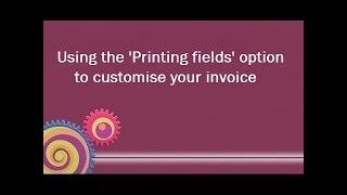 How to setup 'Printing Fields' with One Stop Order Processing