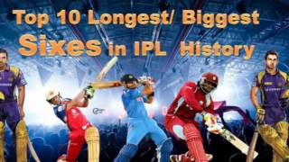 IPl Records |Longest six in ipl Cricket History |Top 10 biggest six | Biggest sixes Cricket