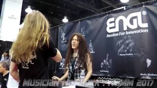 NAMM 2017 - ENGL - MARTY FRIEDMAN of MEGADETH (Signing Autographs)