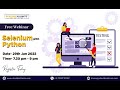 Webinar – Selenium with Python