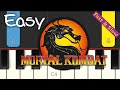 Mortal Kombat Theme - EASY PIANO TUTORIAL