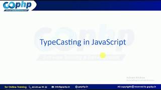 30 - Type Casting in JavaScript | JavaScript Tutorial for Beginners