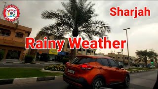 Rainy Weather in UAE || Cloudy \u0026 windy Weather in Sharjah || Weather update