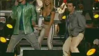 Aerosmith, Nsync, Britney Spears, Mary J. Blige & Nelly Walk this way (live in the Superbowl)