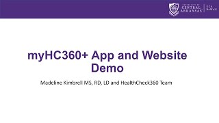 BeWell Webinar: myHC360+ App and Website Demonstation