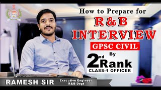 GPSC Class 1 \u0026 2 Civil R\u0026B Mock Interview Tips by Ramesh Sir