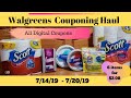 Walgreens Couponing Haul (7/14 - 7/20) All digital coupons | $2.08 OOP for 6 items!