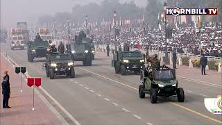 INDIAN ARMY'S MIGHTY ALL-TERRAIN VEHICLES ROLL ON KARTAVYA PATH IN NEW DELHI