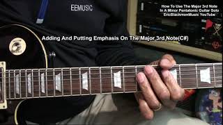 How To Use The Flat 3rd In A Minor Pentatonic Guitar Solo 🎸@EricBlackmonGuitar