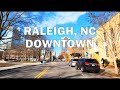 Raleigh, NC - Driving Downtown 4K