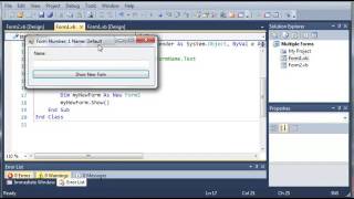 Visual Basic Tutorial 99 More On Multiple Forms 
