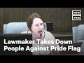 LGBTQ+ Lawmaker Confronts People Protesting Pride Flag | NowThis