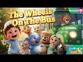 Islamic wheels on the bus (Animal version) | Muslim kids nursery rhyme | #deenkidstv #kids