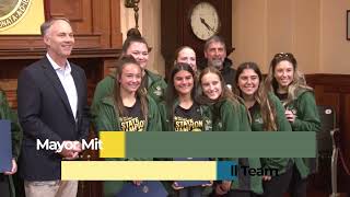 New Bedford Mayor Mitchell Honors GNB Voke Tech Softball team