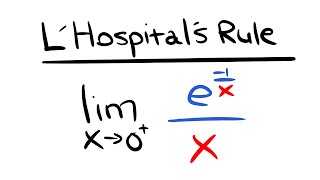 so you want to use L'Hospital's Rule?