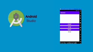 How to create a stopwatch using chronometer | Android Studio