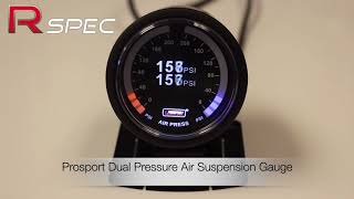 Prosport Dual Pressure Air Suspension Gauge