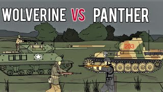 Panther tank vs M10 tank destroyer