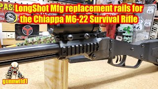 LongShot Mfg replacement rails for the Chiappa M6-22 Survival Rifle