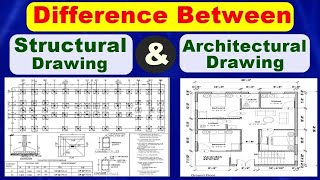 Difference Between Architectural Drawing And Structural Drawing #viral #CivilEngineeringConcepts