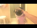 風呂でも監視の目をゆるめないパグ犬ぷぅ pug take a bath together