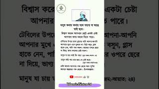 মানুষ কথায় কথায় বলে ভাগ্যে যা আছে  #shortvideo #islamicvideo #fashiontrends #islamicnotes24