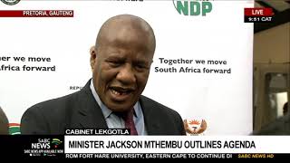 Cabinet Lekgotla | Minister Jackson Mthembu outlines agenda