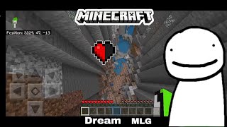 Dream mlg in Minecraft Ft. @dream  #minecraft #dream #minecraftmemes #minecraftanimation #dreamsmp