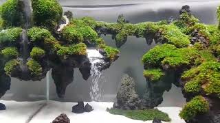 aquarium sand waterfall with powerhead