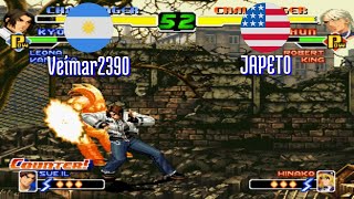 FT5 @kof2000: Veimar2390 (AR) vs JAPET0 (US) [King of Fighters 2000 Fightcade] Dec 9