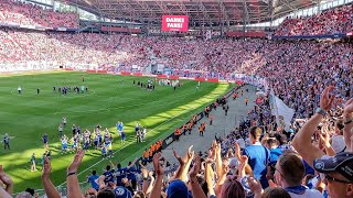 Wir kommen wieder💙🤍 Schalke Fans motivieren Manschaft nach Abstieg! | Leipzig - Schalke 4:2