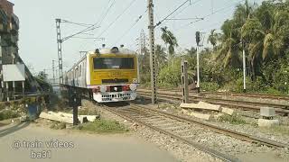 Singur local crossing busy railway gate ll EMU local ll