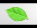 easy origami leaf tutorial diy paper kawaii