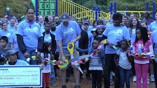 Volunteers Build Playground in 6 Hours